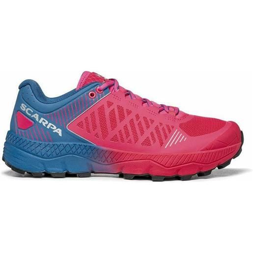 Scarpa spin ultra wmn rose fluo / blue - scarpa trail running donna