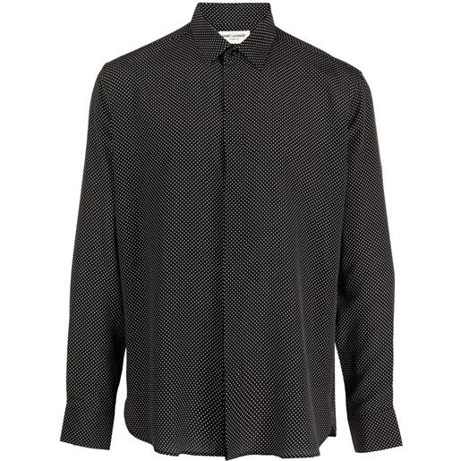 Saint Laurent camicia con stampa - nero