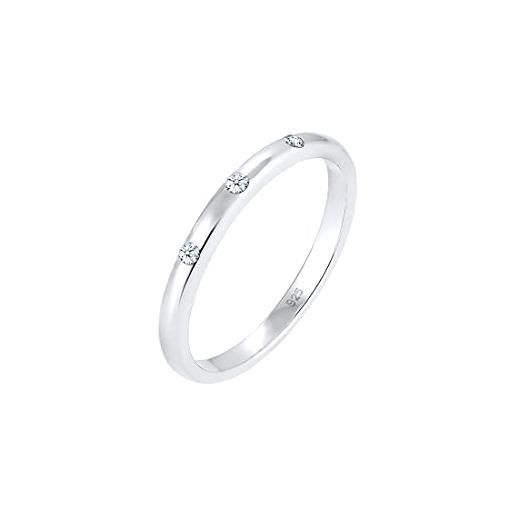 DIAMORE elli diamonds anello donne con diamante (0,045 ct) in argento sterling 925
