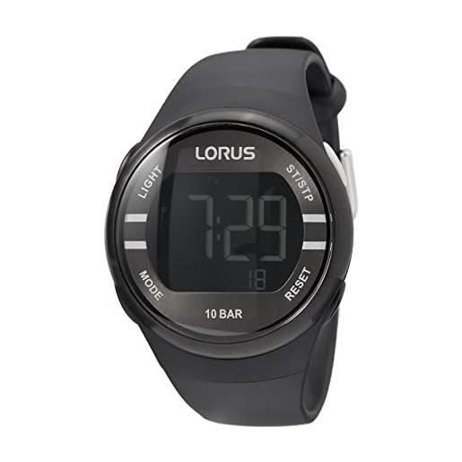 Lorus orologio digitale al quarzo uomo con cinturino in silicone r2333nx9