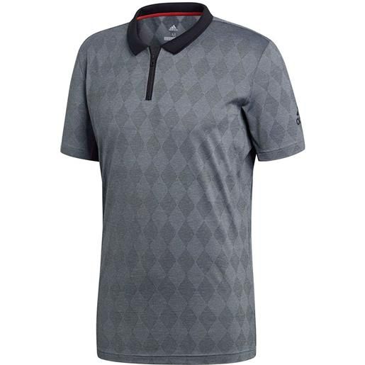 Adidas barricade short sleeve polo shirt grigio s uomo