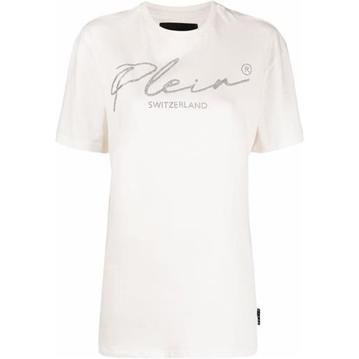Philipp Plein t-shirt con logo - toni neutri