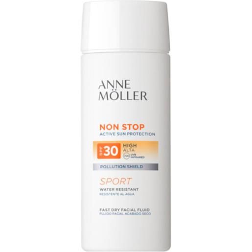 Anne Möller non stop fast dry facial fluid spf 30 sport viso 75 ml