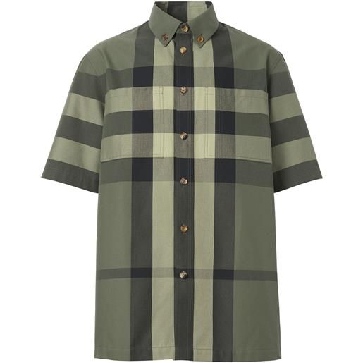 Burberry camicia vintage check - verde