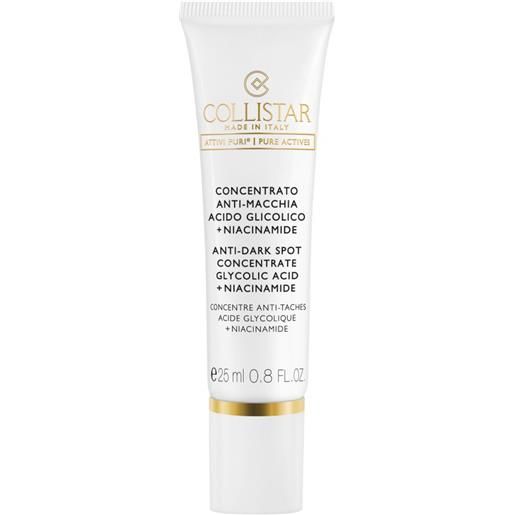 Collistar concentrato anti-macchia* acido glicolico + niacinamide 25 ml trattamento localizzato delle macchie cutanee
