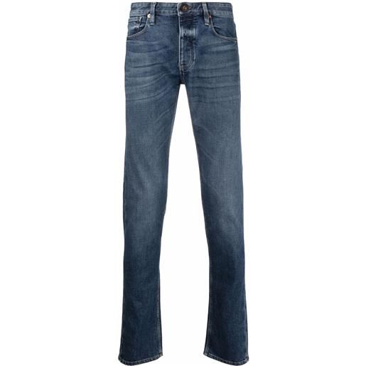 Emporio Armani jeans dritti con vita media - blu
