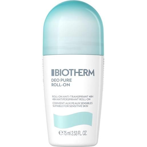 BIOTHERM deo pure deodorante roll on 75 ml