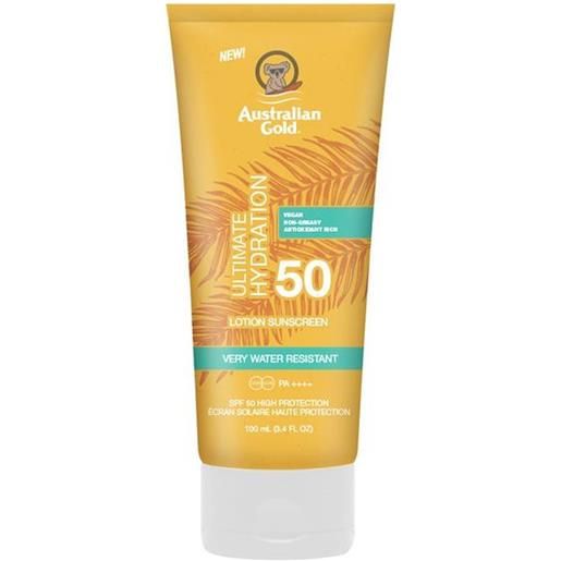 Australian gold spf50 ultimate hydration lotion sunscreen 100 ml
