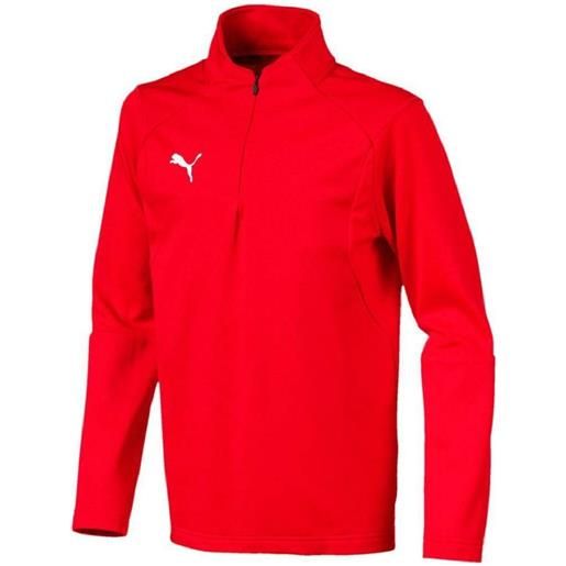 PUMA felpa 1/2 zip liga jr rosso [25106]