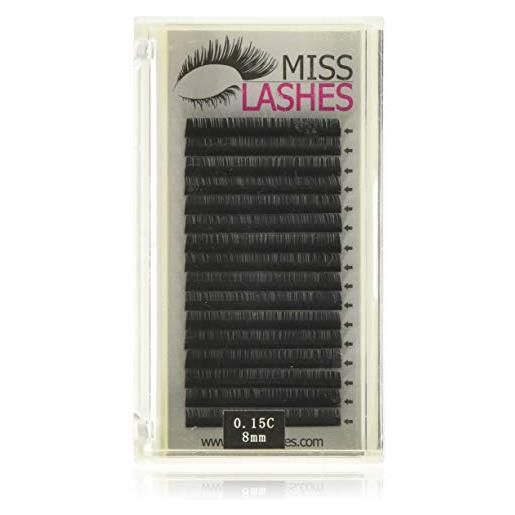 Miss Lashes soft silk - ciglia technique 1: 1, 0,15 c, 8 mm, 32 g