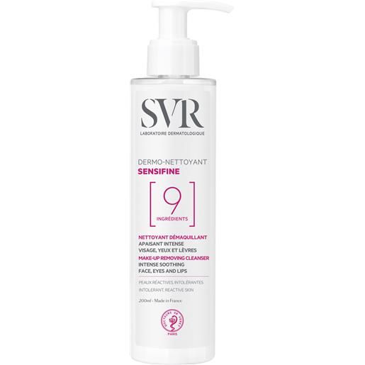 SVR sensifine dermo nettoyant 200ml - detergente struccante lenitivo per viso, occhi e labbra
