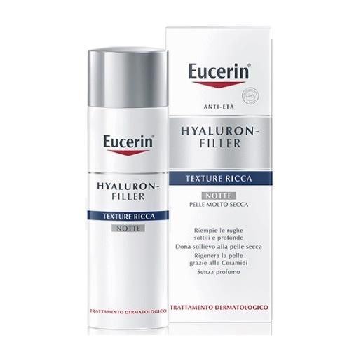 Eucerin hyaluron-filler texture ricca notte crema viso 50ml Eucerin
