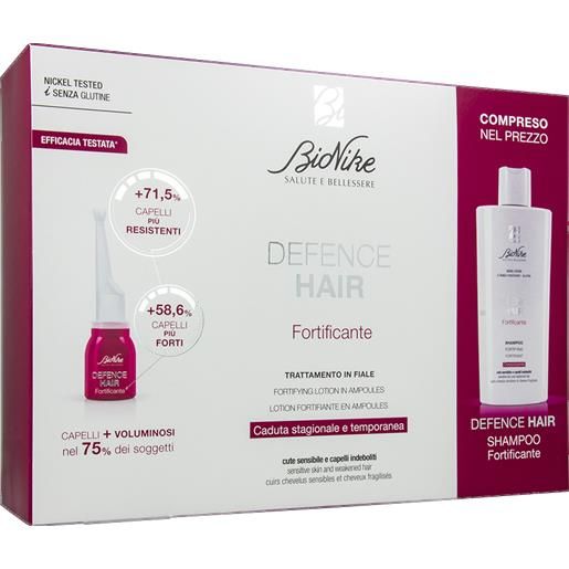 Bionike defence hair fortificante 21 fiale 6 ml + shampoo 200ml Bionike