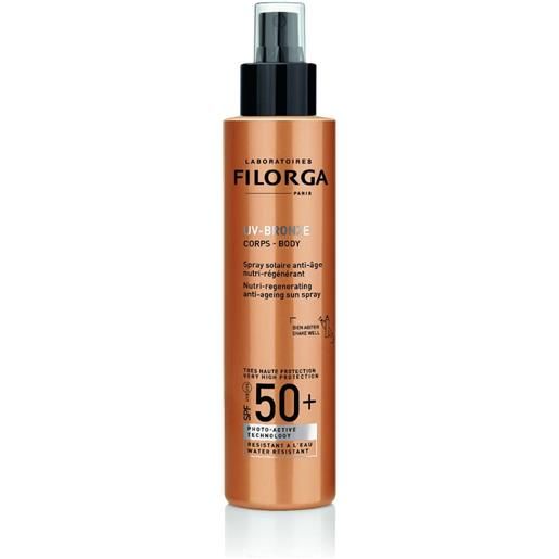 Filorga uv bronze body spray solare anti-età nutri-rigenerante spf50+ 150ml Filorga