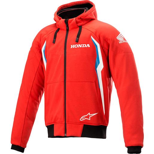 Alpinestars honda chrome v2 sport hoodie rosso blu