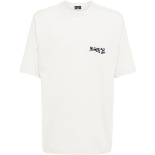 BALENCIAGA t-shirt in jersey di cotone con logo