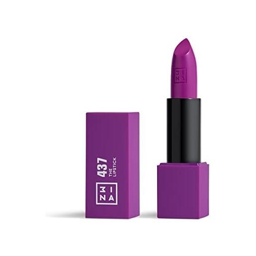 3ina makeup - the lipstick 437 - malva - rossetto matte - alta pigmentazione - rossetti cremosi - profumo di vaniglia e custodia magnetica - lucido e mat - vegan - cruelty free