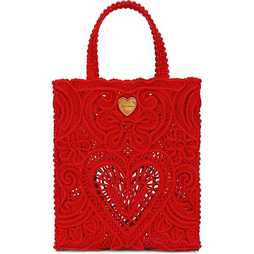 Dolce & Gabbana borsa tote beatrice piccola - rosso