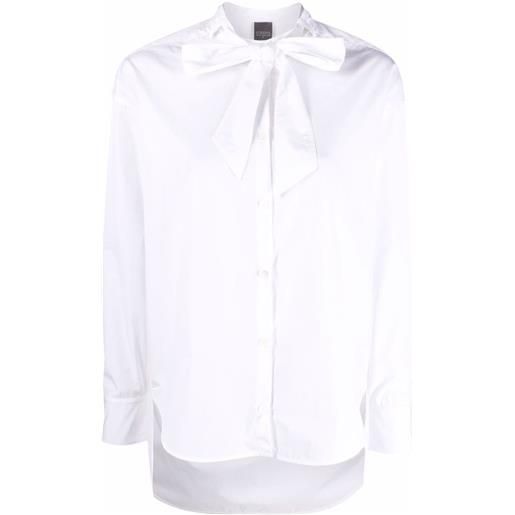 Lorena Antoniazzi camicia con fiocco - bianco