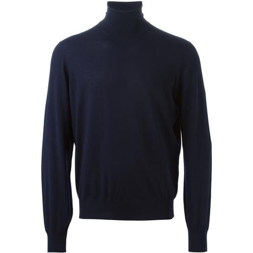 Brunello Cucinelli roll neck sweater - blu