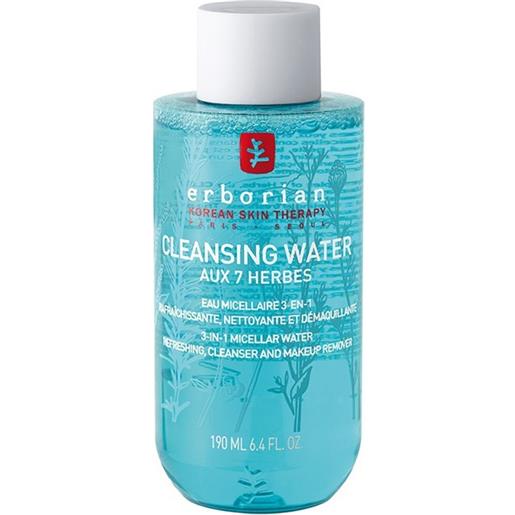 ERBORIAN cleansing water aux 7 herbes - acqua micellare detergente e struccante coreana 190 ml