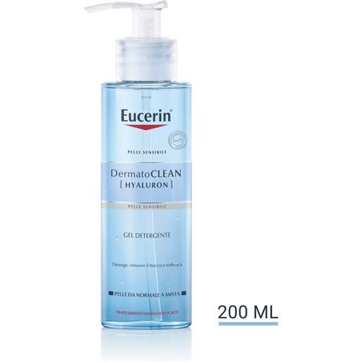 Eucerin dermatoclean - [hyaluron] gel detergente pelle normale e mista, 200ml