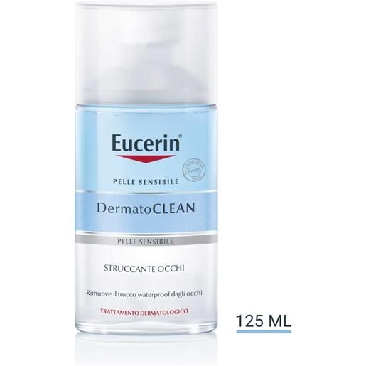 Eucerin dermatoclean - struccante occhi waterproof, 125ml