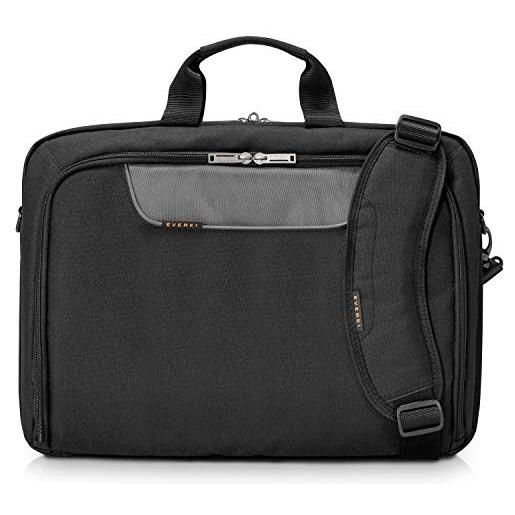 Everki advance ekb407nch18 - borsa per laptop da 18.4, design xl per gaming e laptops di grandi dimensioni, organizzazione e comfort