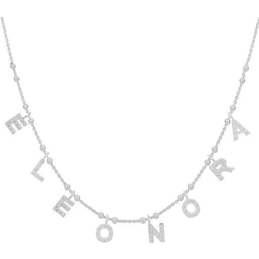 GioiaPura collana donna gioiello gioiapura nominum argento 925 nome eleonora gyxcaz0016-12