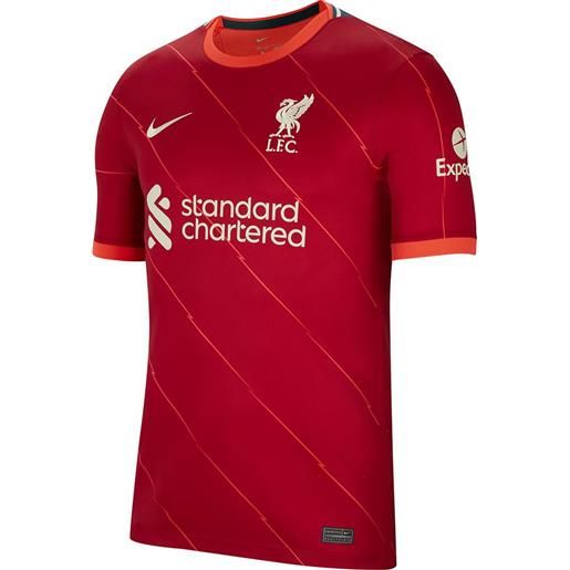 Nike liverpool fc stadium home 21/22 t-shirt rosso s
