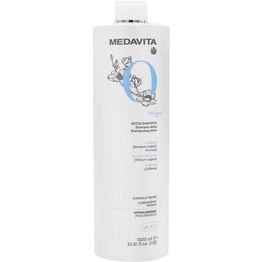 Medavita oxygen detox shampoo 1000ml - shampoo detossinante rivitalizzante cute e capelli stressati