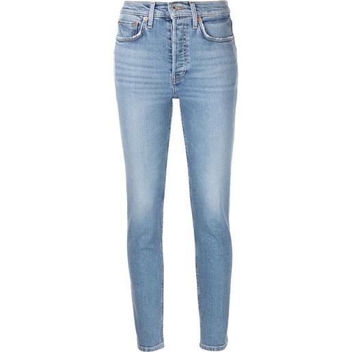 RE/DONE jeans crop - blu