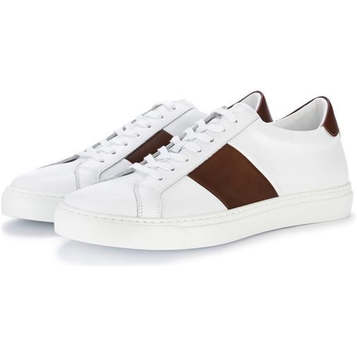 MANOVIE TOSCANE | sneakers yosuke1 bianco marrone