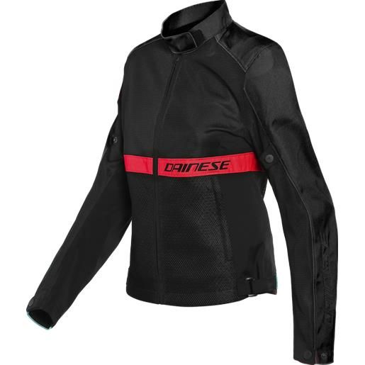 Dainese giacca tessuto ribelle air lady black lava red | dainese
