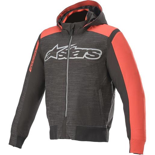 ALPINESTARS rhod windstopper hoodie giacca moto - (black/red)