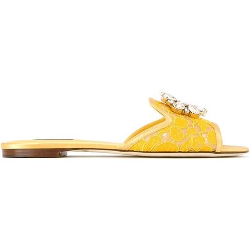 Dolce & Gabbana sandali con decorazione - giallo