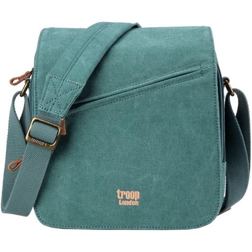 Troop London borsello a tracolla Troop London classic canvas trp 238 turquoise