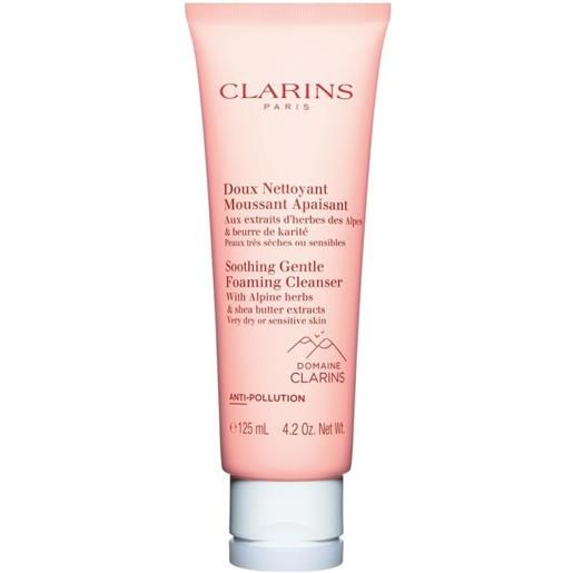 Clarins - doux nettoyany moussant lenitivo, 125 ml - trattamento viso