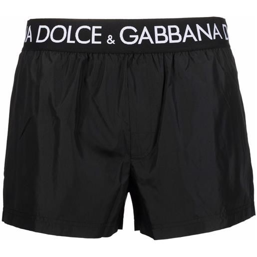 Dolce & Gabbana costume da bagno con logo - nero