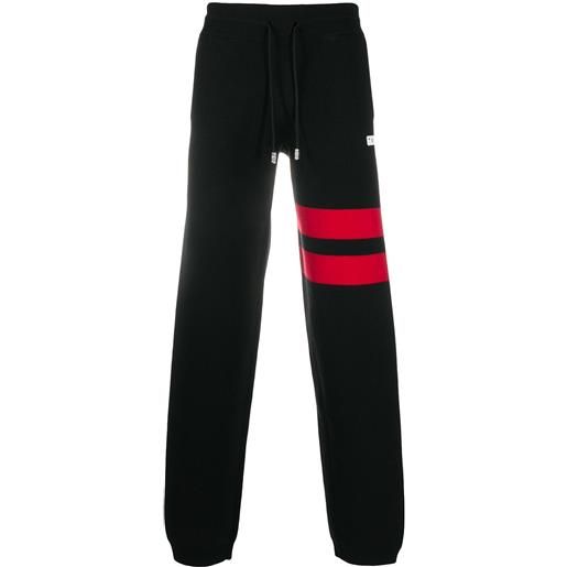 Gcds pantaloni sportivi con logo - nero