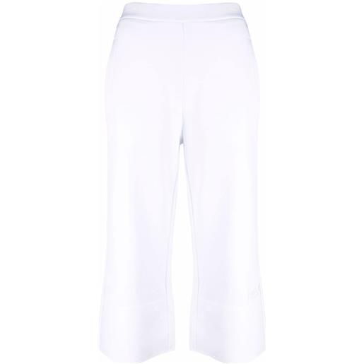 Stella McCartney pantaloni svasati crop - bianco