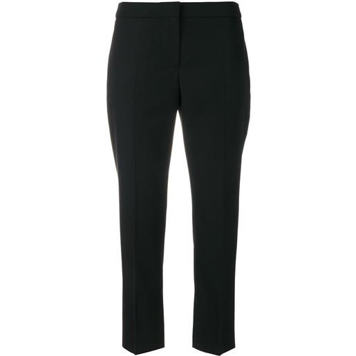 Alexander McQueen cropped tailored trousers - nero