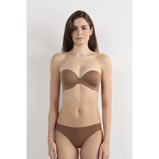 Intimissimi reggiseno a fascia anna in microfibra ultralight naturale