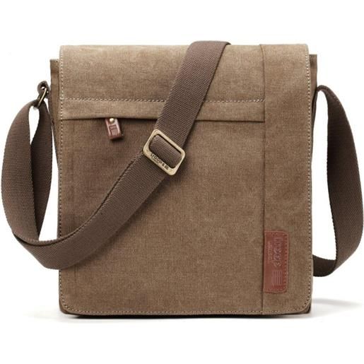 Troop London borsa a tracolla Troop London classic canvas brown trp 219