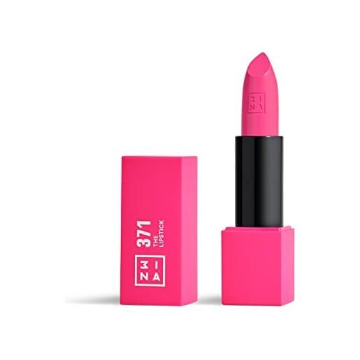 3ina makeup - the lipstick 371 - rosa vivo - rossetto matte - alta pigmentazione - rossetti cremosi - profumo di vaniglia e custodia magnetica - lucido e mat - vegan - cruelty free