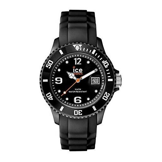 Ice-watch - ice forever black - orologio nero unisex con cinturino in silicone - 000133 (medium)