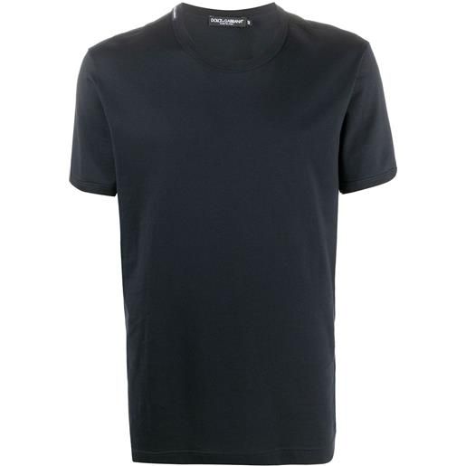 Dolce & Gabbana t-shirt con scollo a v - blu
