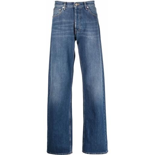 Alexander McQueen jeans a gamba ampia japanese - blu