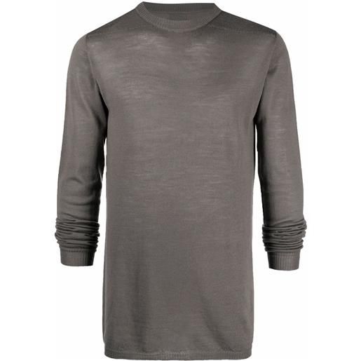 Rick Owens maglione a maniche lunghe - grigio