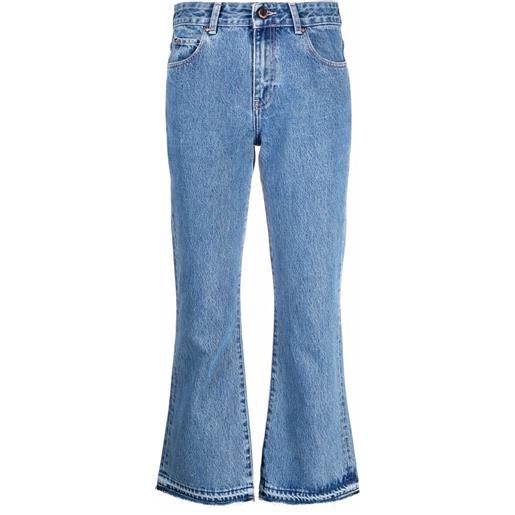 RED Valentino jeans svasati crop - blu